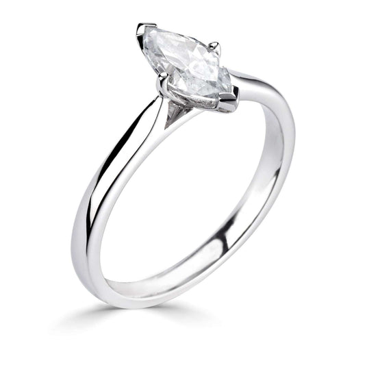 Marquise Solitaire Engagement Ring