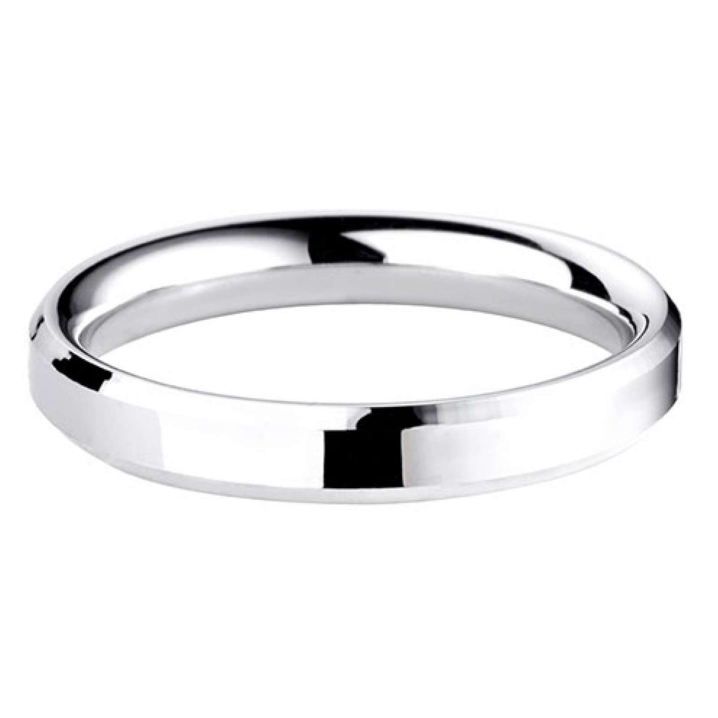 Bevelled Edge Wedding Band