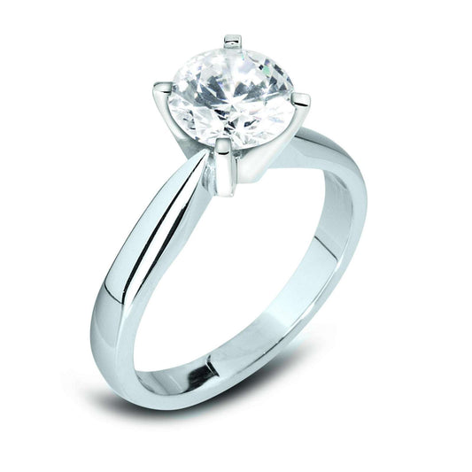 Round Solitaire Engagement Ring