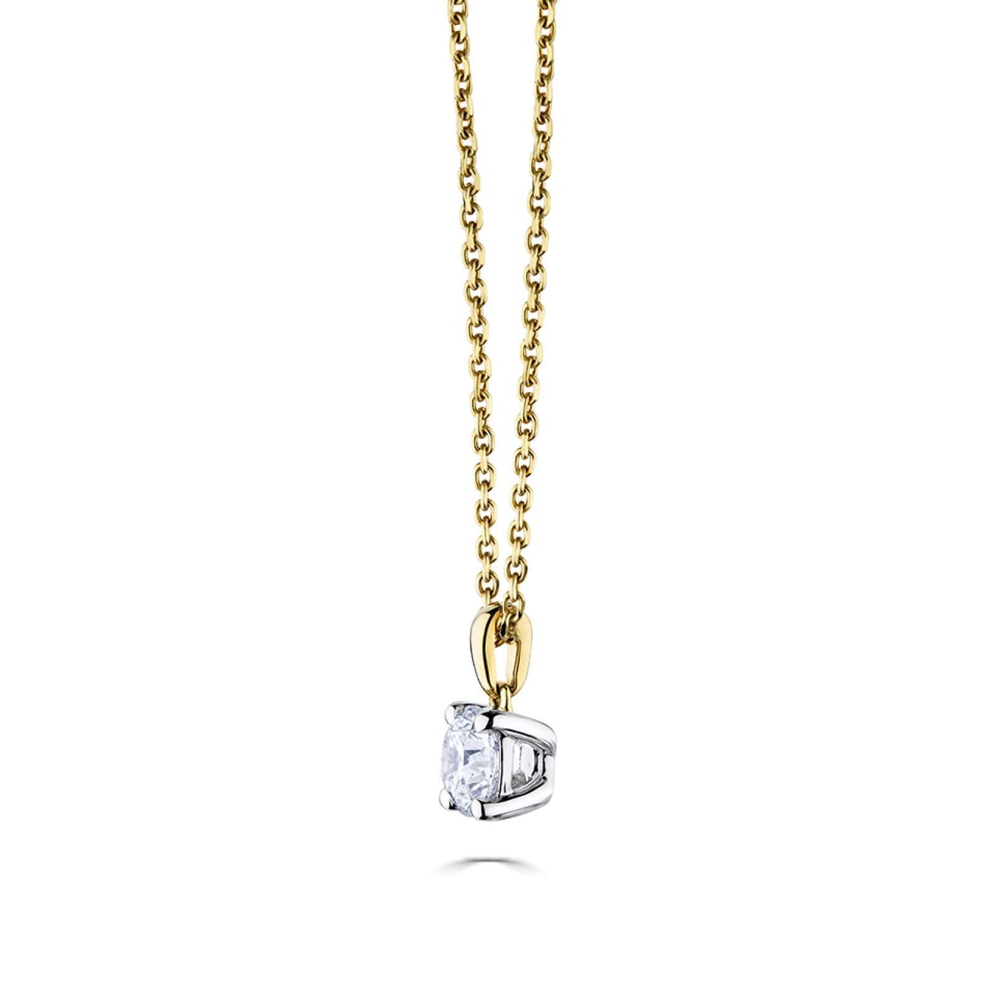 A Classic Round Four Claw Pendant