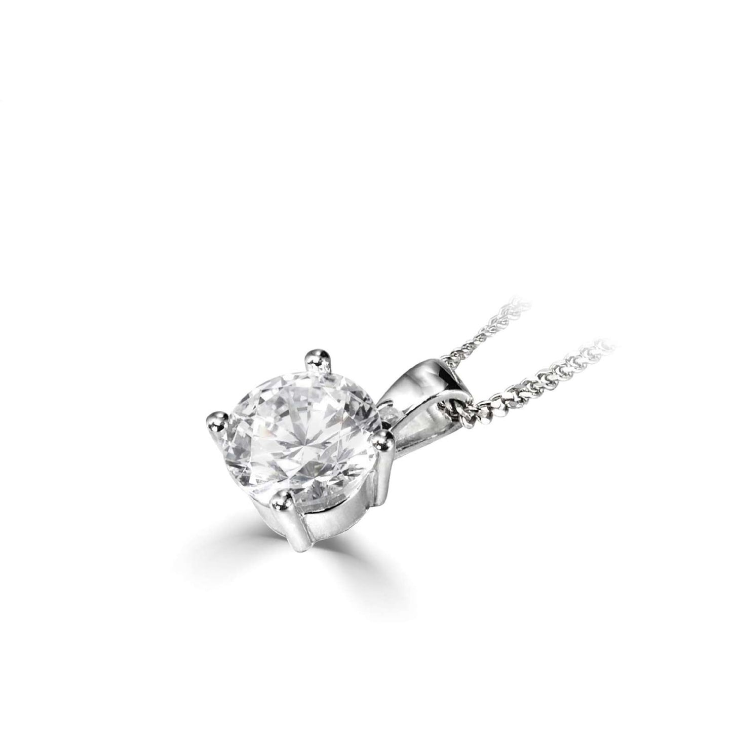 A Classic Round Four Claw Pendant