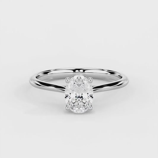 Oval Solitaire Engagement Ring
