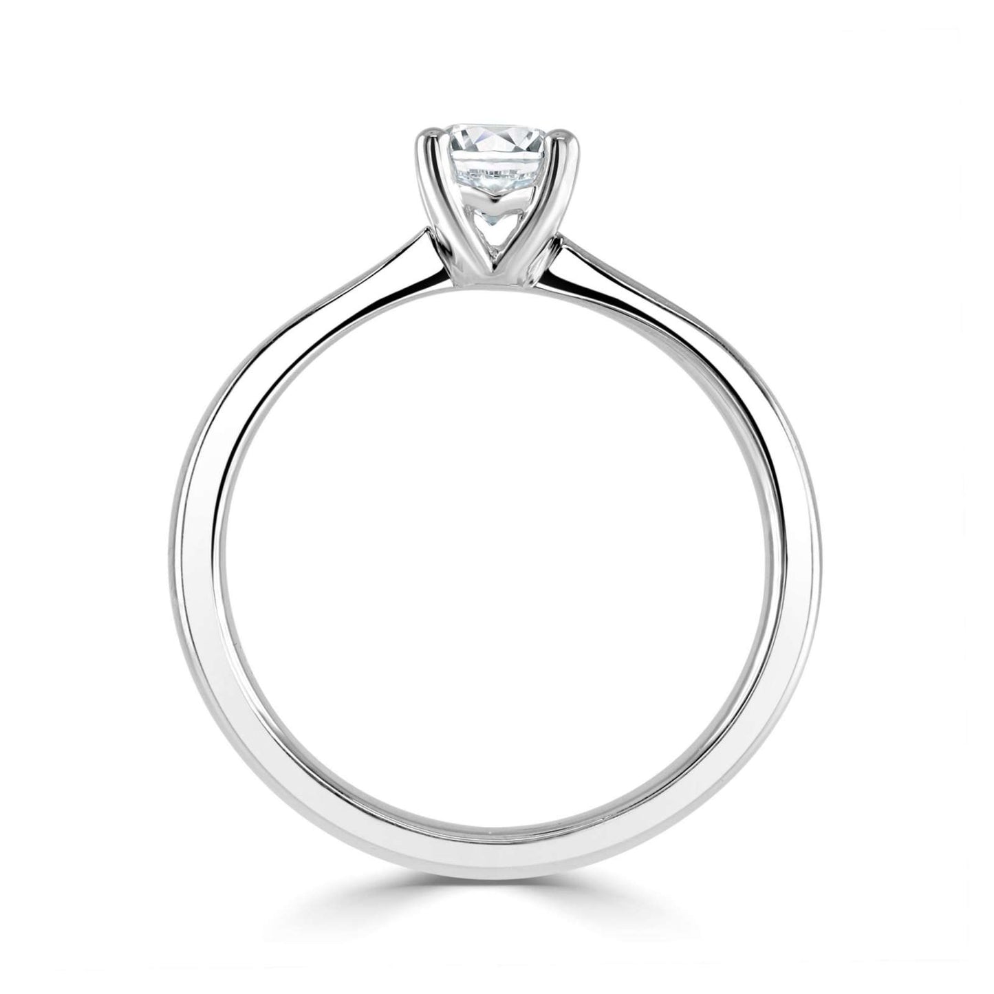 Round Four Claw Solitaire Engagement Ring