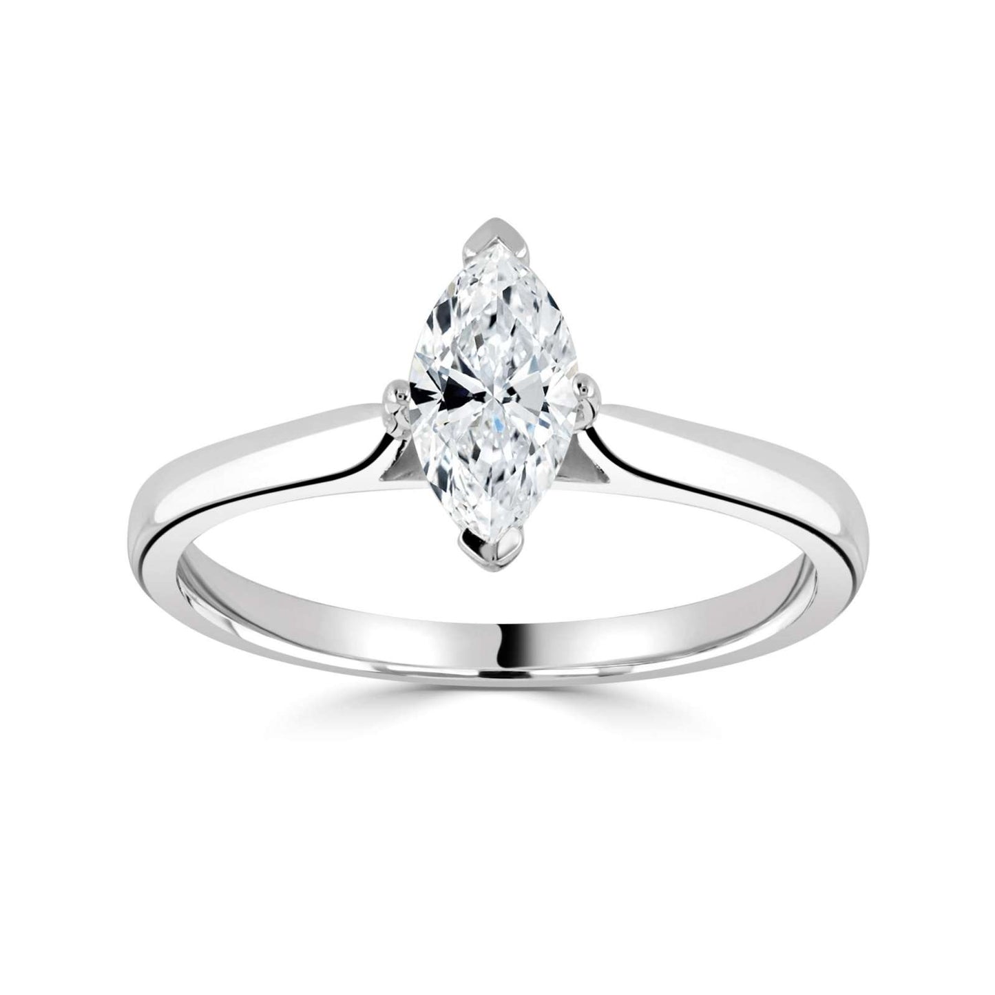 Marquise Solitaire Engagement Ring