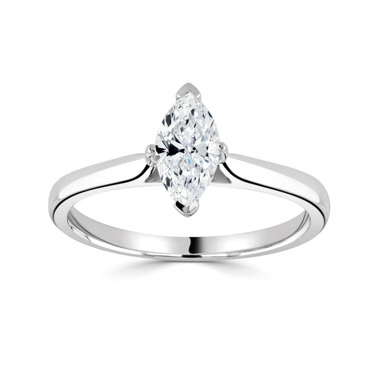 Marquise Solitaire Engagement Ring