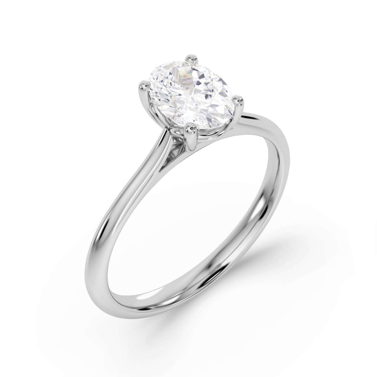 Oval Solitaire Engagement Ring