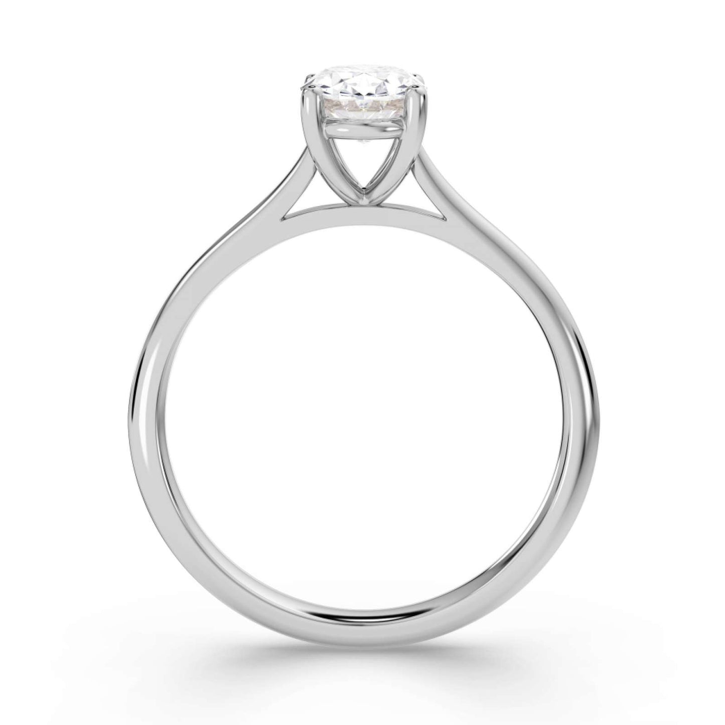 Oval Solitaire Engagement Ring