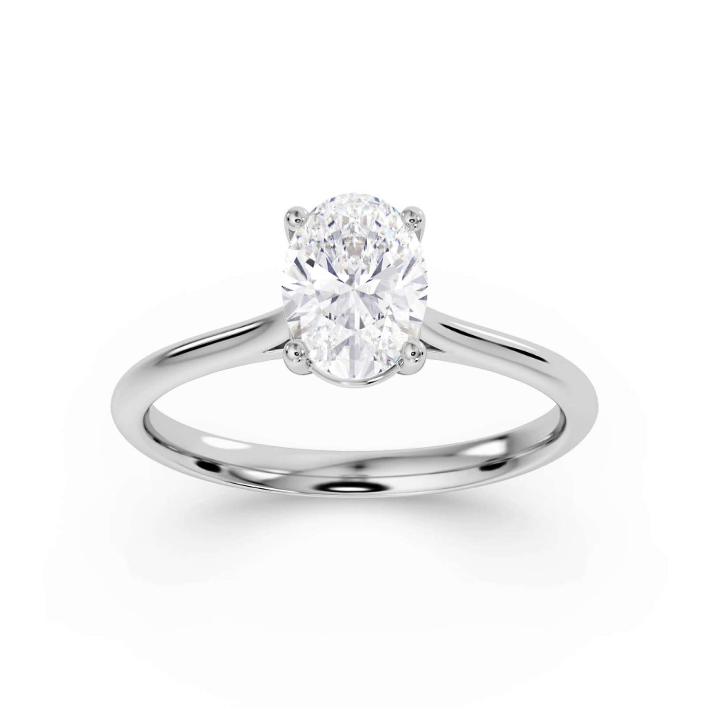 Oval Solitaire Engagement Ring