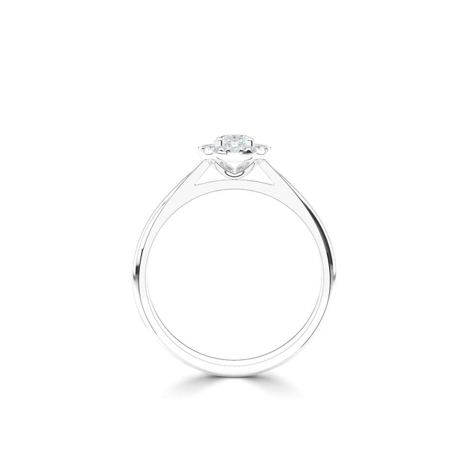 Oval Halo Engagement Ring